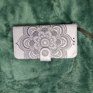 Samsung Galaxy S10e Wallet case Purple Leecoco